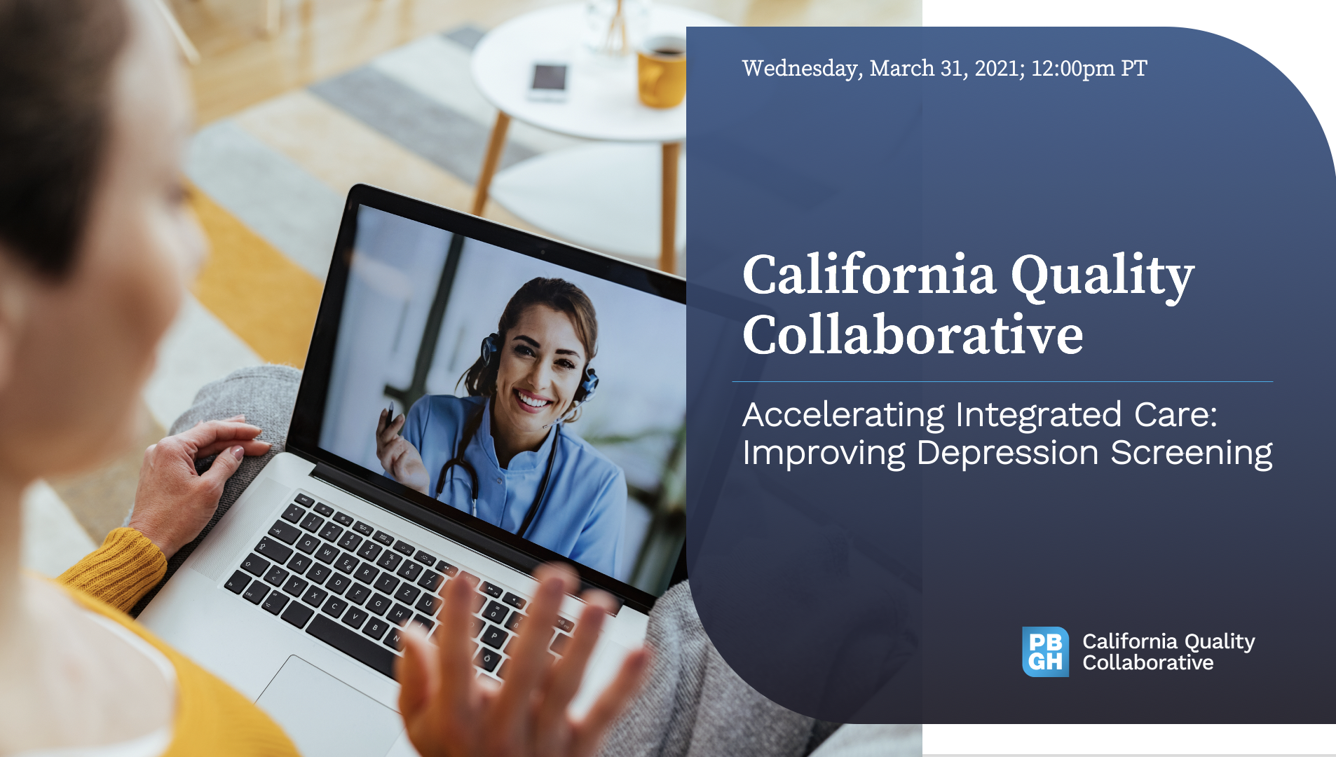 CQC Webinar discussing Increase Depression Screening